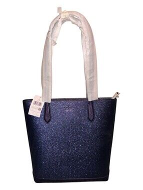 Kate Spade Navy Glitter Satchel NWT